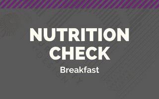 Infographics Breakfast nutrition check